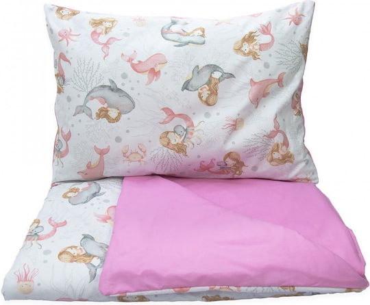 Kerstin Set Pentru Pătuț Pink Mermaid 2 Bucăți