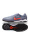 Nike Tiempo Legend 10 Pro Футболни Обувки с Гумена Подметка TF Сиви