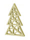 Holz Weihnachtsdekoration mit Glitter Gold Weihnachtsbaum 30cm