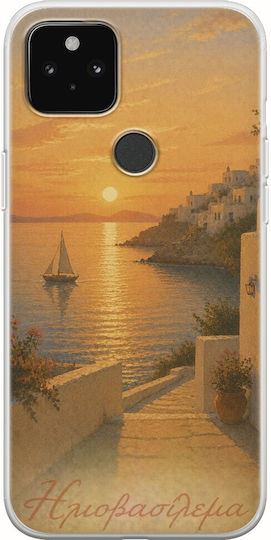 Kalokairi Collection Sunset Case Google Pixel 4a 5G Flexible TPU Transparent Silicone