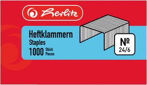 1000 Pcs Herlitz Staples Size 24x6