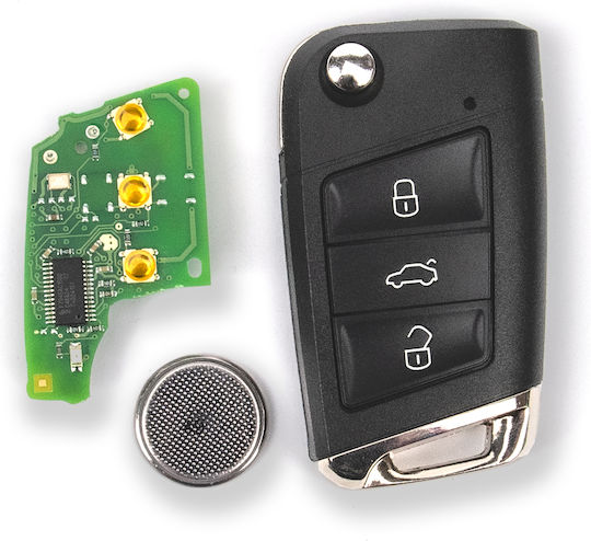 Telecomandă Cheie Auto Electronică VW Golf 7 HU66 3 Butoane
