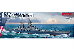 Meng-model 1:700 U.s Navy Battleship U.s.s Missouri Bb-63