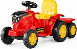 Kinderfahrzeug mit Traktor Elektrisch 6 Volt Rotes