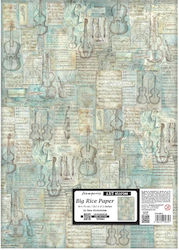 Decoupage Rice Paper Large Size Stamperia 50x70...