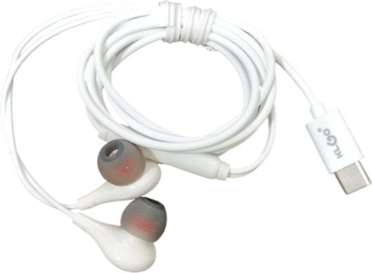 KS-76T In-ear Handsfree Earphones with USB-C Plug White