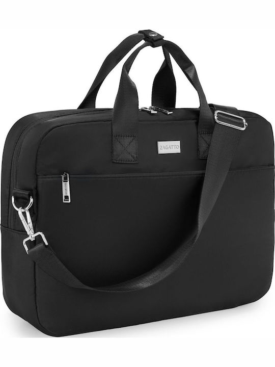 Zagatto Geantă Messenger Laptop Impermeabilă 15.6" în Culoare Neagră