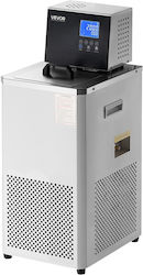 Vevor Лабораторен Циркулационен Охладител 30℃-100℃ 6 L Вътрешна Външна Двойна Циркулация Охладител Помпа За Циркулация На Охладителна Течност Нискотемпературен Охладител Рециркулация Водна Баня Лаборатория