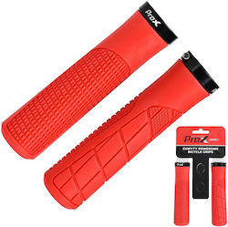 Prox Gp-34 130mm Lock-on Red Bicycle Handlebar Grips