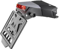 Racetech Rtech 2025/12 Rear Fender Light License Plate Mount Racing Adjustable In Two Positions 30 60 Degrees Kove X Pro Rally '24-'26 Black Color Racetech Rtech 2025/12 Rear Fender Light License Plate Mount Racing Adjustable In Two Positions 30 60 Degrees Kove X Pro Rally '24-'26 Black Color