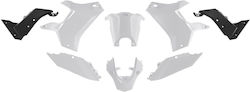 Racetech Rtech Plastic Kit Without Front Fender T7 Revolution Yamaha Tenere 700 '19-'24 Color White Black Racetech Rtech Plastic Kit Without Front Fender T7 Revolution Yamaha Tenere 700 '19-'24 Color White Black