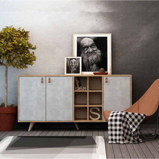 Μπουφές Ξύλινος Μπλε 140x40x89cm Μπουφές Ξύλινος Μπλε 140x40x89cm