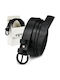 Wide Leather Women's Black Belt