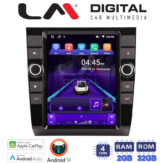 LM Digital Ηχοσύστημα Αυτοκινήτου για Audi A5 2004 > 2009 (Bluetooth/USB/WiFi/GPS/Apple-Carplay/Android-Auto) με Οθόνη Αφής 9.7"