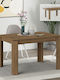 Tolmen Extendable Wooden Dining Room Table Light Walnut 120(+50)x80x75cm