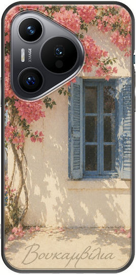 Kalokairi Collection Bougainvillea Huawei Pura 70 Black TPU Black Silicone Case