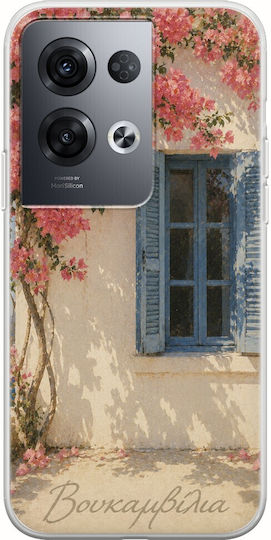 Kalokairi Collection Bougainvillea Case Oppo Reno 8 Pro 5g Flexible TPU Transparent Silicone