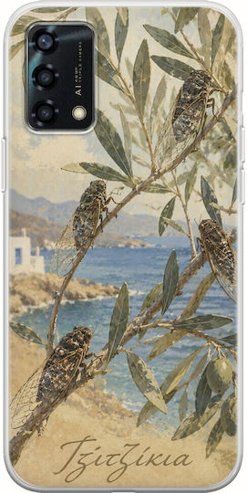 Θήκη Kalokairi Collection Τζιτζίκια Oppo A94 5g Flexible Tpu Διάφανη Σιλικόνη