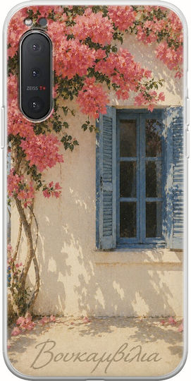 Kalokairi Collection Bougainvillea Sony Xperia 5 Flexible TPU Transparent Silicone Case