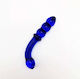 Aph Δονητής Γυάλινος Καμπύλη Μπλε Curved Glass Vibrator Blue Tg-020-2