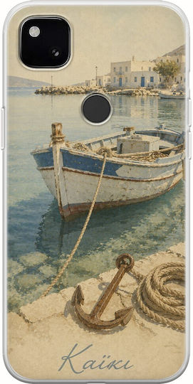 Kalokairi Collection Boat Case Google Pixel 4a 4g Flexible TPU Transparent Silicone