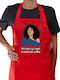 Koupakoupa I Am Not Evil Kitchen Apron Red 22x40cm