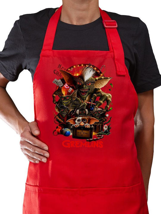 Koupakoupa Gremlins Ποδιά Κουζίνας Κόκκινη 22x40cm KP_32172_apron-red