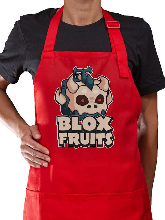Koupakoupa Roblox Blox Fruits Кухненска Престилка Червена 22x40см KP_33484_apron-red
