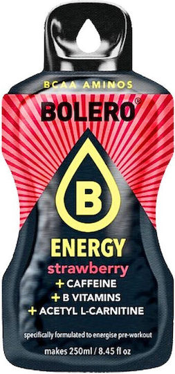 Bolero Energy Strawberry Energy Drink No Sugar Powder 7g