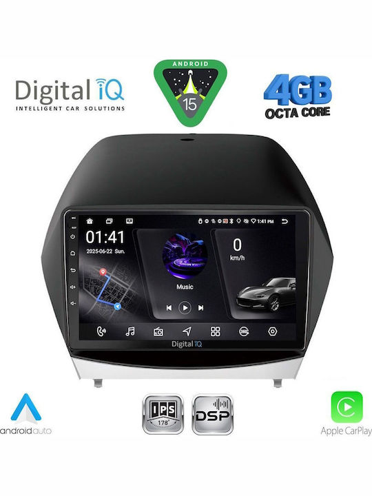 Digital IQ Car Audio System for Hyundai iX35 2010-2015 (Bluetooth/USB/WiFi/GPS/Apple CarPlay/Android Auto) with 10" Touch Screen