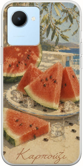 Kalokairi Collection Watermelon Case Realme C30 Flexible TPU Transparent Silicone