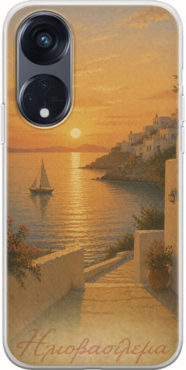 Kalokairi Collection Sunset Case Oppo Reno 8t 5g Flexible TPU Transparent Silicone