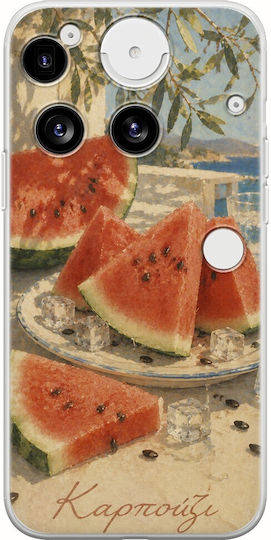 Kalokairi Collection Watermelon Case Nothing Phone 3 5G Flexible TPU Transparent Silicone
