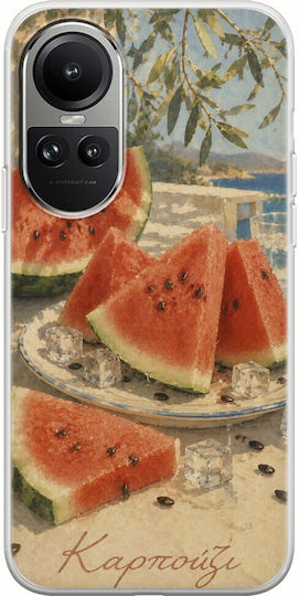 Kalokairi Collection Watermelon Case Oppo Reno 10 Pro 5g Flexible TPU Transparent Silicone