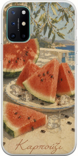 Kalokairi Collection Watermelon OnePlus 8 Flexible TPU Transparent Silicone Case