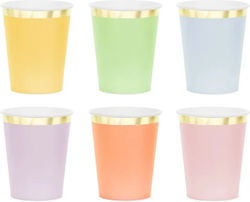 PartyDeco Ποτήρι μιας Χρήσης 220ml 6τμχ