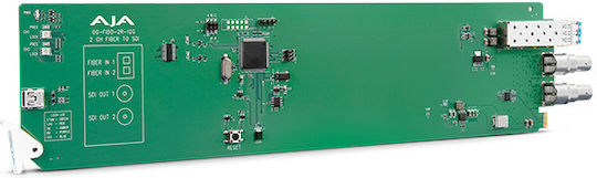 Aja Opengear 2-channel Single-mode Lc Fiber To 12g-sdi Receiver Og-fido-2r-12g
