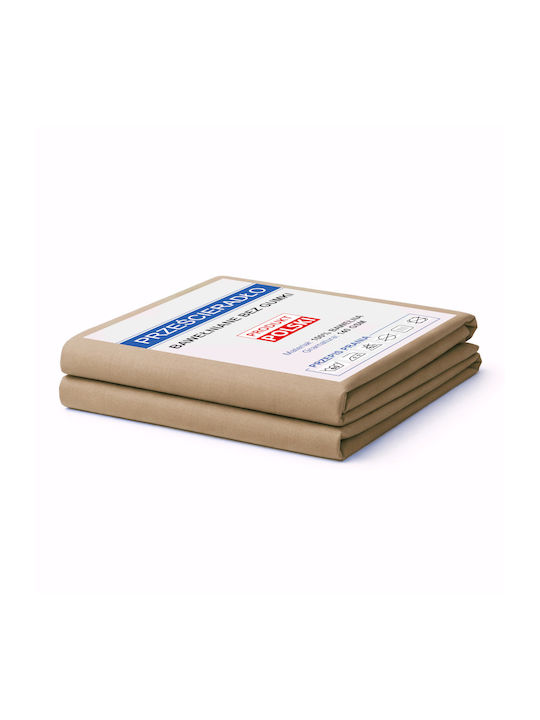 Fan Europe Bettlaken Einzel 140x200cm Dunkelbeige