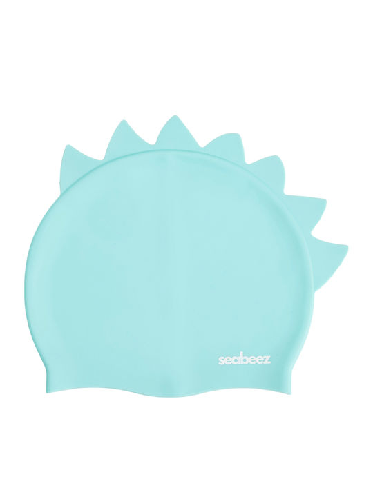 Seabeez Spike Kids Swim Cap Light Blue