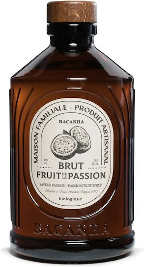 Bacanha Passionsfrüchte Geschmack Sirup Bio 400 Ml Wasser Limonade Cocktails