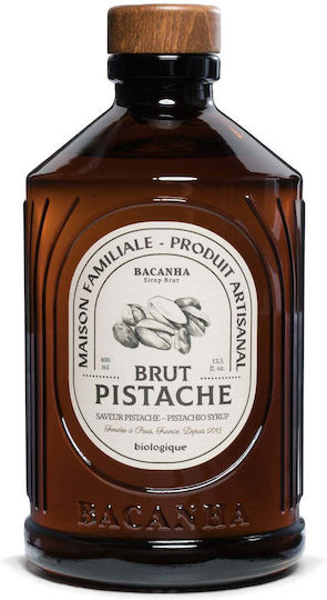 Bacanha Organic Pistachio Flavor Syrup 400 Ml Coffee Lemonade Cocktails
