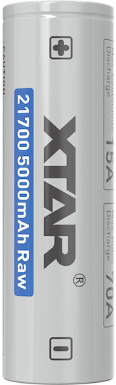 XTAR Rechargeable Battery 21700 Li-ion 5000mAh 3.6V