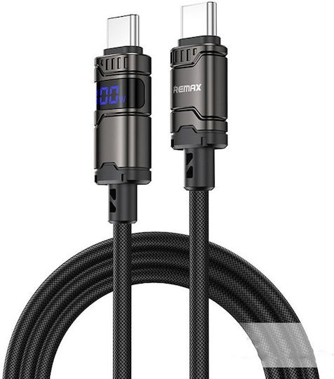 Remax USB-C Zu Blitzkabel 100W Schwarz 1,2m RC-C01