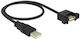 DeLock USB 2.0 Cable USB-A male - USB-A female Μαύρο 0.5m 85461