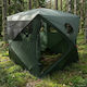 vidaXL Summer Hunting Tent Green 143x143x165cm
