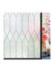 Opaker Selbstklebender Fenstervorhang 44,5x300cm Marokkanische Linien