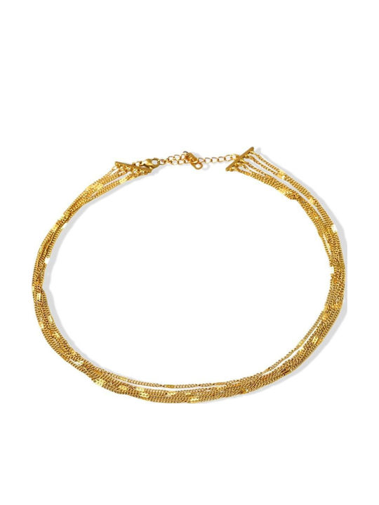 Callajewels Choker Aus Vergoldetem Stahl