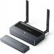 Wireless Enterprise Hdmi To Hdmi + Vga + 3.5mm Trs + Usb-c Transmitter Receiver Gray