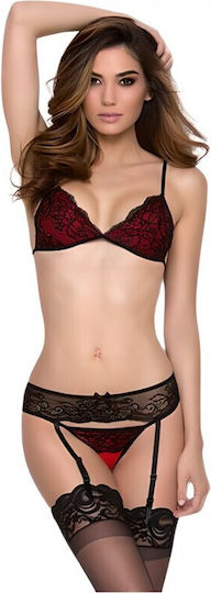 Sexy Dessous-Sets Straps Damen Schwarz 7016