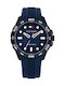 Tommy Hilfiger Regatta Men's Battery Watch with Blue Rubber Strap